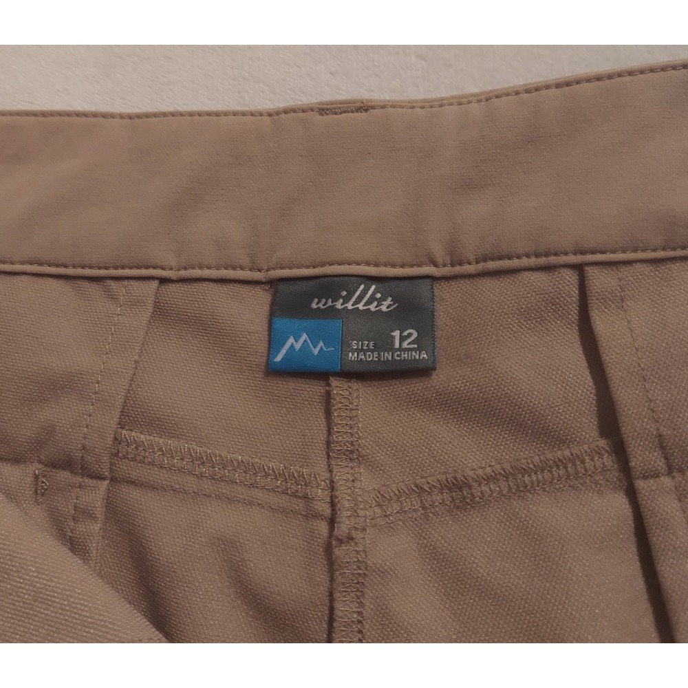 Willit Womens Khaki 4.5" Quick Dry Outdoor Casual Golf Shorts UPF50+ Size 12 - Picture 5 of 11